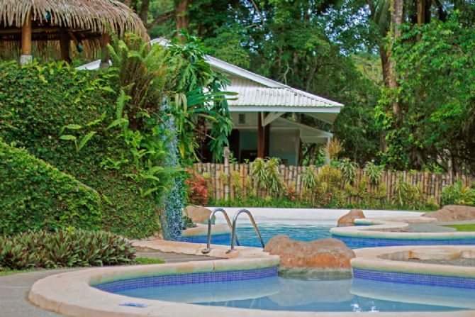 Villas del Caribe Pool in the middle of the Jungle